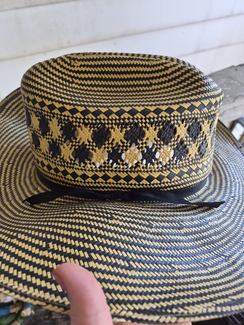 Womens Woven Straw Western Hat